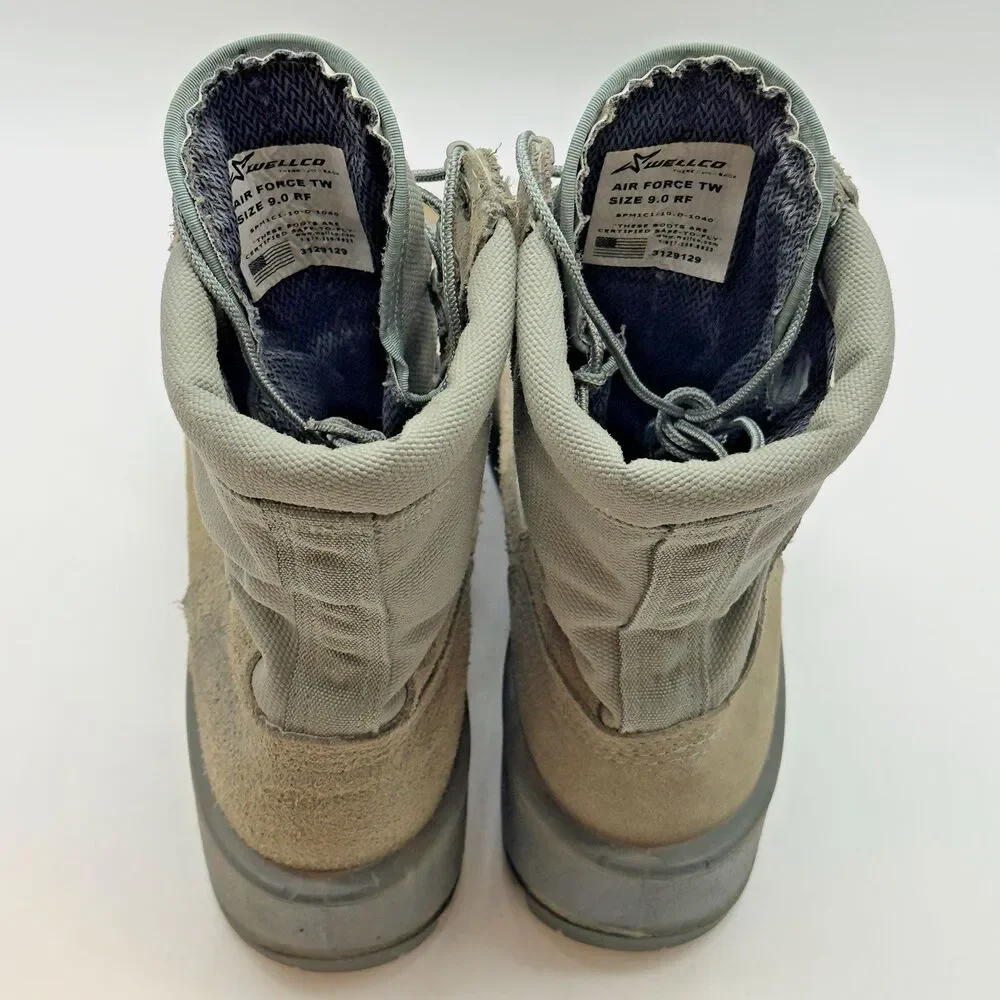 Wellco Air Force TW Sage Green Combat Boot Men's 9 RF Gore-Tex Vibram 3129129